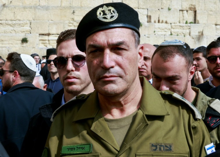 Le chef d'état-major israélien, le lieutenant-général Eyal Zamir, à Jérusalem le 5 mars 2025  ( AFP / Menahem Kahana )