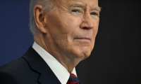 L'ex-président américain Joe Biden, le 10 décembre 2024 à l'Institut Brookings, à Washington ( AFP / Jim WATSON )