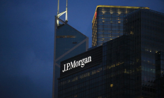 le logo de la banque JP Morgan sur son siège (Crédit:  / Adobe Stock)