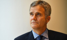 Helge Lund, président de BP, pose pour une photo avant une interview à Londres