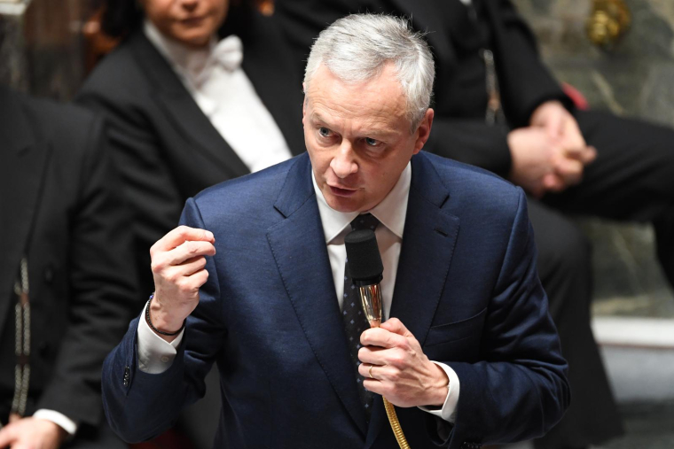 Bruno Le Maire, le 24 janvier 2023, à l'Assemblée nationale ( AFP / BERTRAND GUAY )