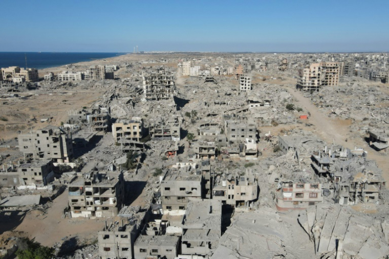 Vue aérienne des destructions à Gaza-ville, le 15 octobre 2025 ( AFP / - )