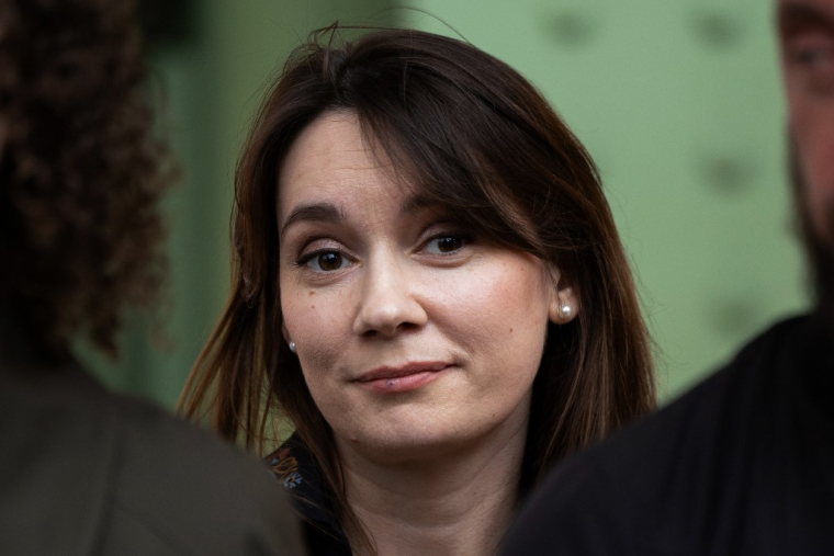 Xenia Fedorova à Paris, le 12 avril 2025. ( AFP / XAVIER GALIANA )