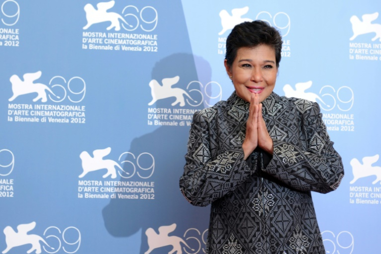 L'actrice et chanteuse philippine Nora Aunor, décédée mercredi à l'âge de 71 ans, au 69è festival de Venise, le 6 septembre 2012 ( AFP / TIZIANA FABI )