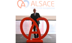 Le président de la Collectivité Européenne d'Alsace, Frederic Bierry, à Colmar, le 2 janvier 2021. ( AFP / SEBASTIEN BOZON )