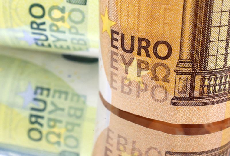 Illustration de billets de banque en euros