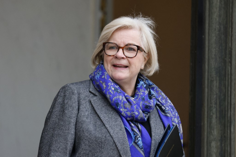 Catherine Vautrin, le 15 janvier 2025, à Paris ( AFP / LUDOVIC MARIN )