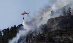 Incendie de forêt dans les Hautes-Alpes