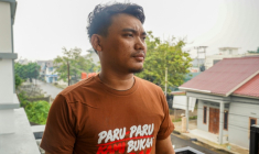 Sisilius Rami, lors d'un entretien  à Pontianak, dans le Kalimantan occidental, le 10 octobre 2026 en Indonésie ( AFP / DITO )