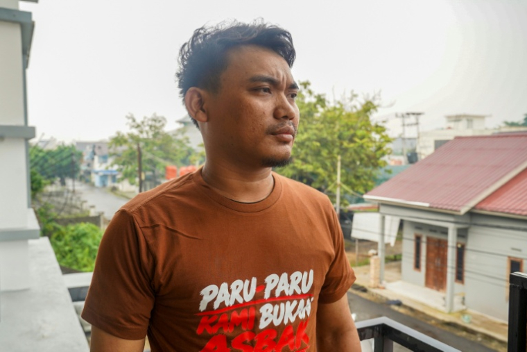 Sisilius Rami, lors d'un entretien  à Pontianak, dans le Kalimantan occidental, le 10 octobre 2026 en Indonésie ( AFP / DITO )