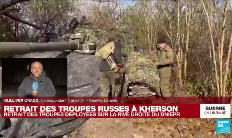 Guerre en Ukraine : retrait des troupes russes déployées sur la rive droite du Dniepr