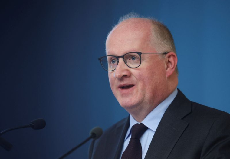Philip Lane, économiste en chef de la BCE, lors d'une conférence à l'université de Chypre à Nicosie