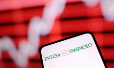 Illustration du logo de la banque Intesa Sanpaolo