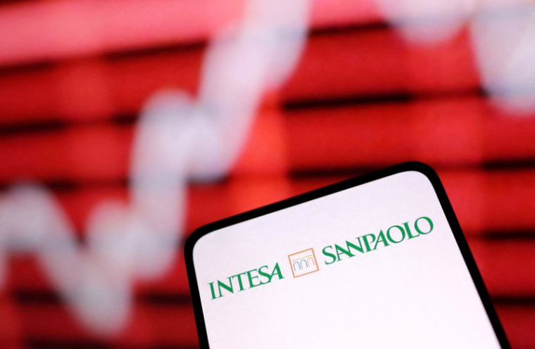 Illustration du logo de la banque Intesa Sanpaolo