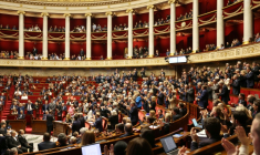 L'Assemblée nationale lors d'une séance de questions au gouvernement, le 20 octobre 2026 à Paris ( AFP / Kenzo TRIBOUILLARD )