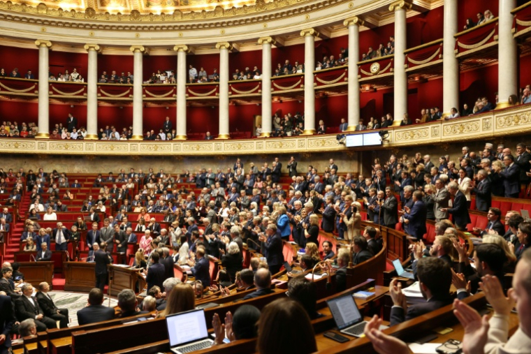 L'Assemblée nationale lors d'une séance de questions au gouvernement, le 20 octobre 2026 à Paris ( AFP / Kenzo TRIBOUILLARD )