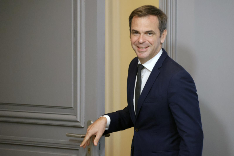 Olivier Veran à l'Elysee le 20 juillet 2022. ( AFP / Ludovic MARIN )