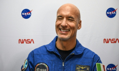 L'astronaute italien Luca Parmitano de l'ESA à Houston au Texas le 9 juin 2026 ( AFP / RONALDO SCHEMIDT )