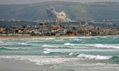 Après un bombardement israélien contre Al Qlailah, dans le sud du Liban, le 16 mai 2026 ( AFP / Kawnat HAJU )