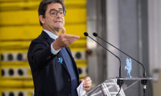 Nicolas Dufourcq à Duppigheim, le 18 mars 2024. ( AFP / SEBASTIEN BOZON )