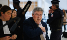 Bruno Pescheux, ancien directeur de la filiale syrienne de Lafarge de 2008 à l'été 2014, le 4 novembre 2025, à Paris ( AFP / Dimitar DILKOFF )