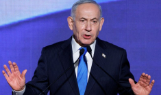Le Premier ministre israélien Netanyahou participe à une réception organisée par son parti, le Likoud, à Tel-Aviv