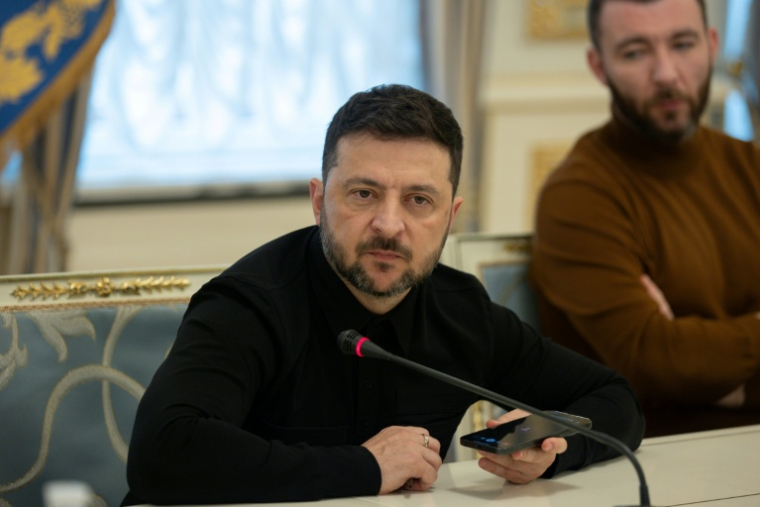 Volodymyr Zelensky à Kiev le 19 octobre 2025 ( UKRAINIAN PRESIDENTIAL PRESS SERVICE / Handout )