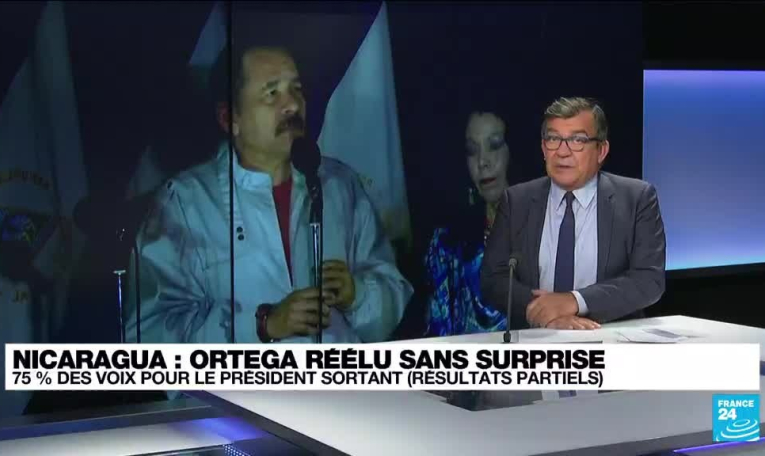 Nicaragua : le président sortant Daniel Ortega réélu avec 75% des voix