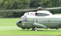 Trump arrive à la résidence de campagne du Premier ministre britannique