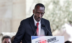 Le maire LFI de Saint-Denis Bally Bagayoko à Saint-Denis en Seine-Saint-Denis le 7 juin 2026 ( AFP / STEPHANE DE SAKUTIN )