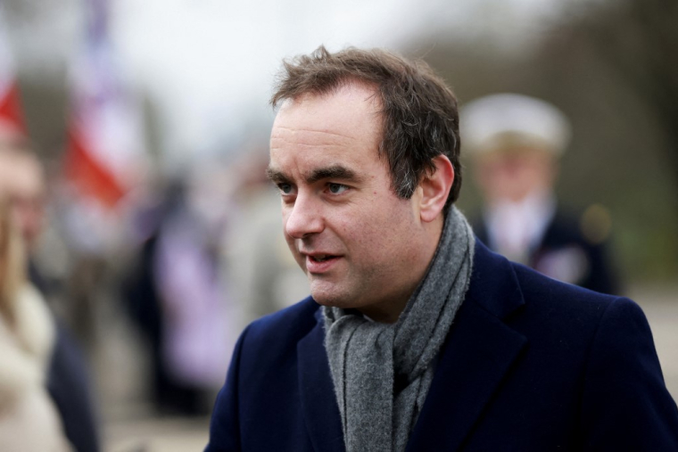 Sébastien Lecornu à Cesson-Sévigné, le 20 janvier 2025. ( POOL / STEPHANE MAHE )