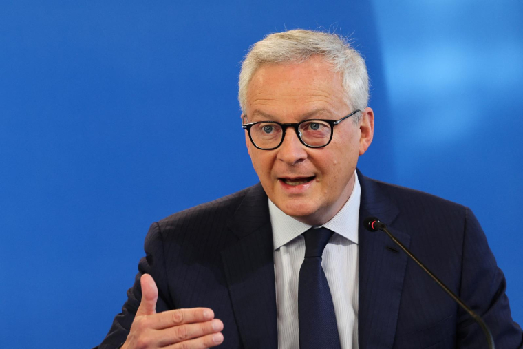 Bruno Le Maire, le 27 septembre 2023 à Bercy. ( AFP / MEHDI FEDOUACH )