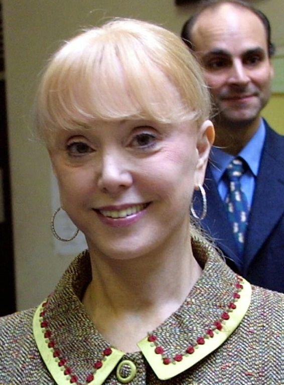 Michèle Taburno-Vasarely le 11 décembre 2001 à Marseille ( AFP FILES / ANNE-CHRISTINE POUJOULAT )