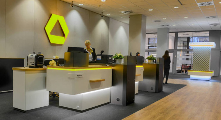 La banque Société Générale est entrée, selon le quotidien économique Handelsblatt, en négociation exclusive en vue du rachat de la division EMC de son homologue allemande Commerzbank. (© Commerzbank AG)