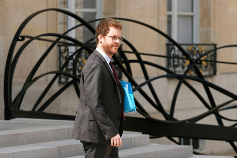Le ministre de l'Action et des Comptes publics, David Amiel, à la sortie de l'Elysée, le 22 juillet 2026 à Paris ( AFP / Dimitar DILKOFF )