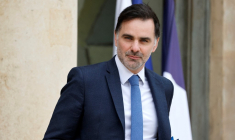 Laurent Saint-Martin à Paris, le 13 novembre 2024. ( AFP / LUDOVIC MARIN )