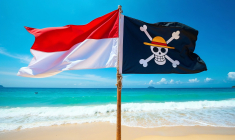 Le drapeau One Piece a été réinventé comme symbole de résistance. (crédit: Adobe Stock/photo générée par IA)