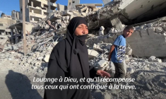 Des Gazaouis déplacés retournent à Khan Younès