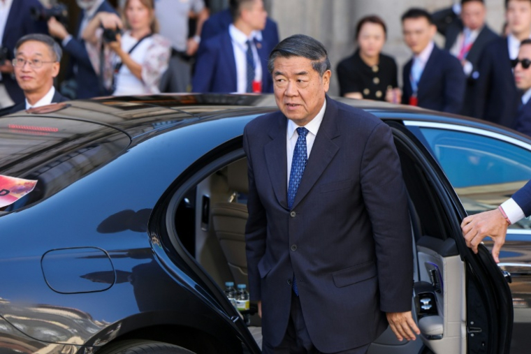 Le vice-premier ministre chinois, He Lifeng, à Madrid le 14 septembre 2025 ( AFP / Thomas COEX )