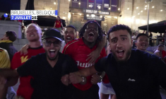 À Bruxelles, la joie des supporters après la victoire des Diables