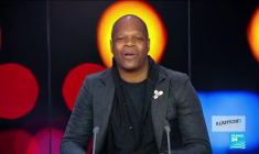 L'écrivain Eugène Ébode et le DJ Florian Picasso, entre pop et littérature