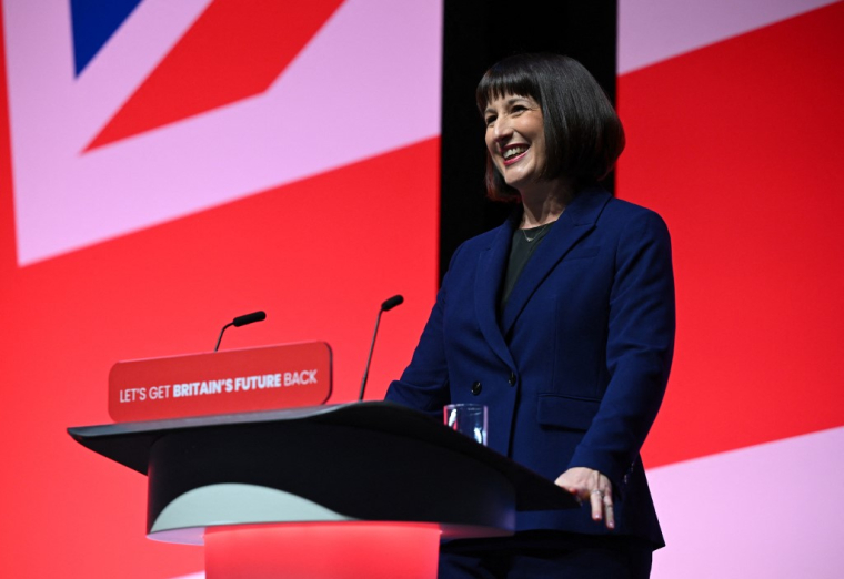 Rachel Reeves à Liverpool, au Royaume-Uni, le 9 octobre 2023. ( AFP / PAUL ELLIS )