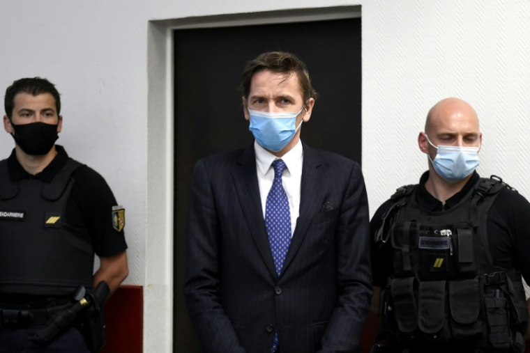 Rémy Daillet (c) au palais de justice de Nancy, le 16 juin 2021 ( AFP / - )