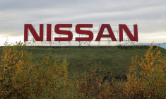 Logo de Nissan à Saint-Pétersbourg, Russie
