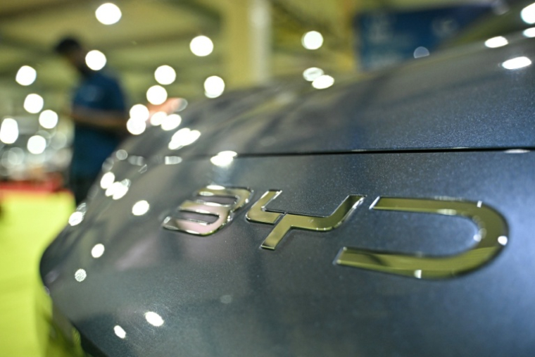 BYD: 2,26 millions de véhicules électriques vendus en 2025, record mondial  ( AFP / Idrees MOHAMMED )