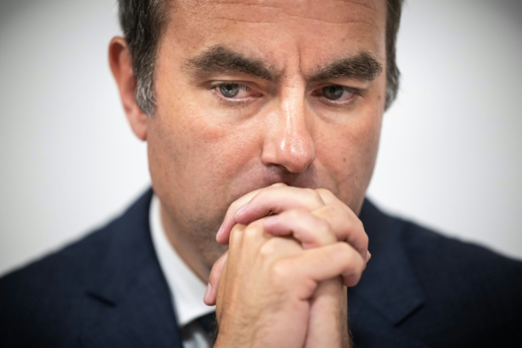 Le Premier ministre Sébastien Lecornu lors d'un déplacement pour la nouvelle ligne à grande vitesse du Sud-Ouest, à Toulouse, le 7 mai 2026 ( AFP / Lionel BONAVENTURE )
