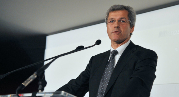 Eric Boustouller, qui était vice-président de Microsoft pour l’Europe de l’Ouest, devient directeur général de Solocal. (© AFP / E. Piermont)