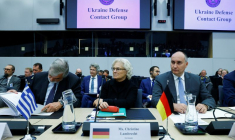 Photo d'archives de la ministre allemande de la Défense, Christine Lambrecht, lors d'une réunion des ministres de la Défense de l'Otan