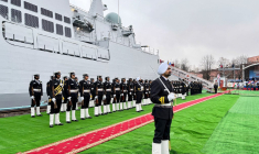Le "Tushil" a été inspecté par les autorités indiennes, dans le port de Kaliningrad, avant sa mise en service ( India's Ministry of Defence / - )