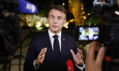 Emmanuel Macron à Rio de Janeiro, au Brésil, le 18 novembre 2024. ( AFP / LUDOVIC MARIN )